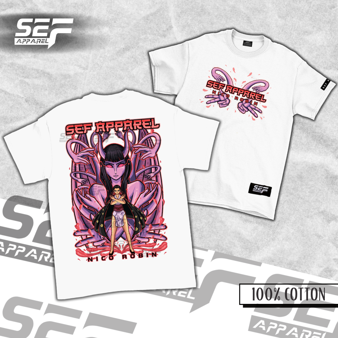SEF Apparel Anime One Piece Nico Robin NEW DESIGN PINK