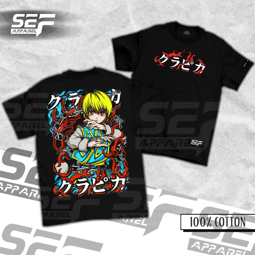 SEF Apparel Anime Hunter X Hunter KURAPIKA t shirt
