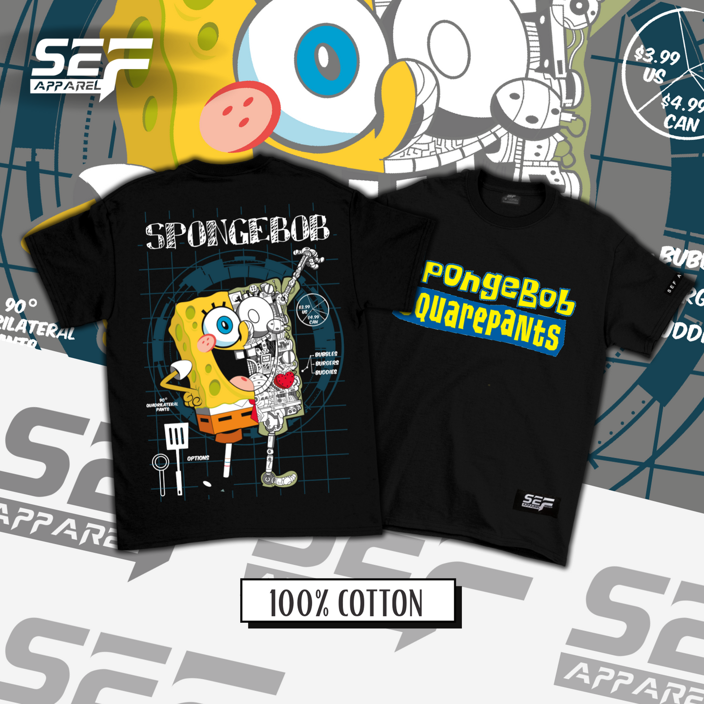 SEF Apparel Spongebob Squarepants