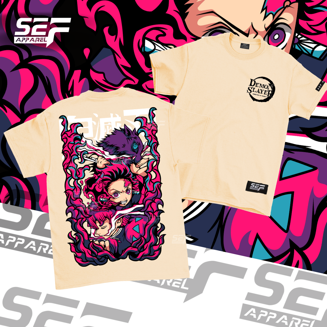 SEF Apparel Anime Inspired Trio Demon Slayer T-shirt