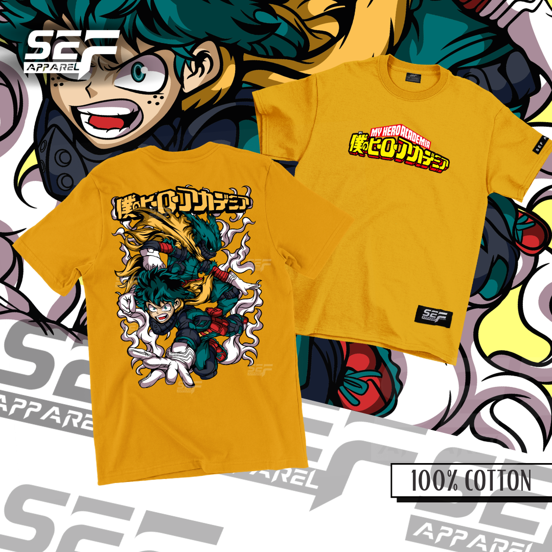 SEF Apparel Anime T-Shirt Midoriya Deku My Hero Academia