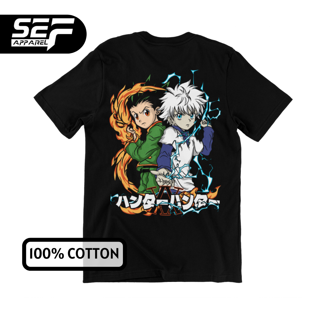 SEF Apparel Anime Series T-shirt Hunter X Hunter Gon and Killua