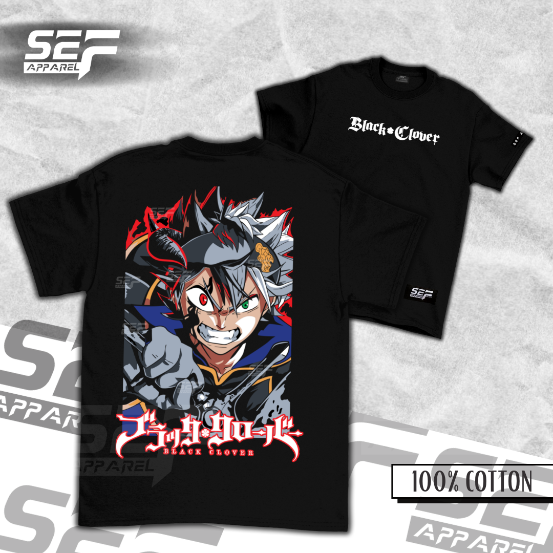 SEF Apparel Asta Black Clover T shirt Anime