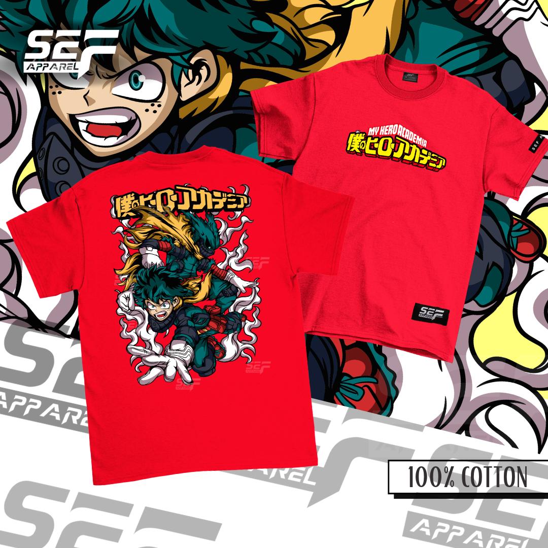SEF Apparel Anime T-Shirt Midoriya Deku My Hero Academia