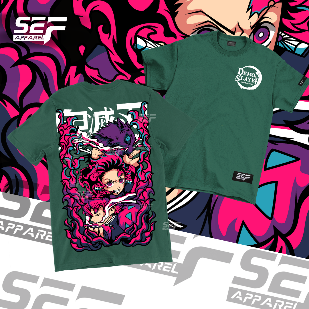 SEF Apparel Anime Inspired Trio Demon Slayer T-shirt