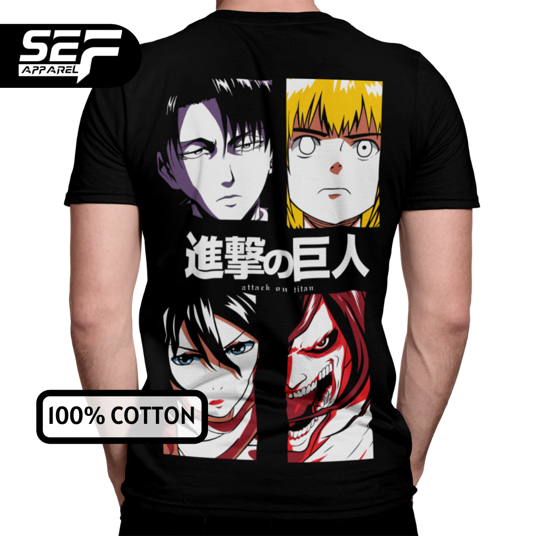 SEF Apparel Anime Series Attack On Titan T-SHIRT