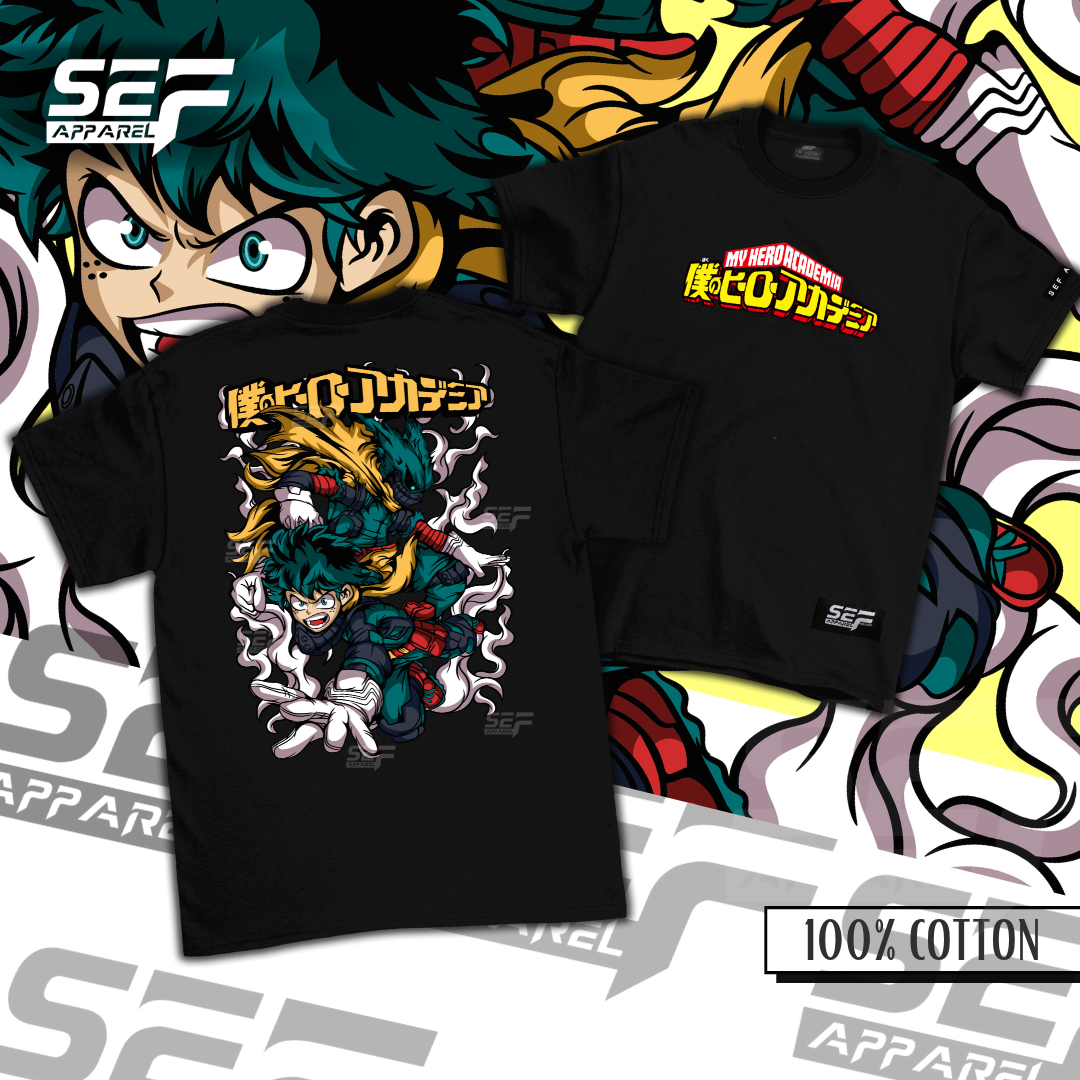 SEF Apparel Anime T-Shirt Midoriya Deku My Hero Academia