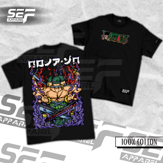 SEF Apparel Anime Roronoa Zoro T Shirt T-shirt