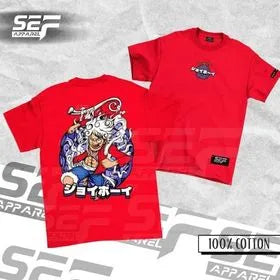 SEF APPAREL Sun God Nika Tshirt Red Anime T shirt