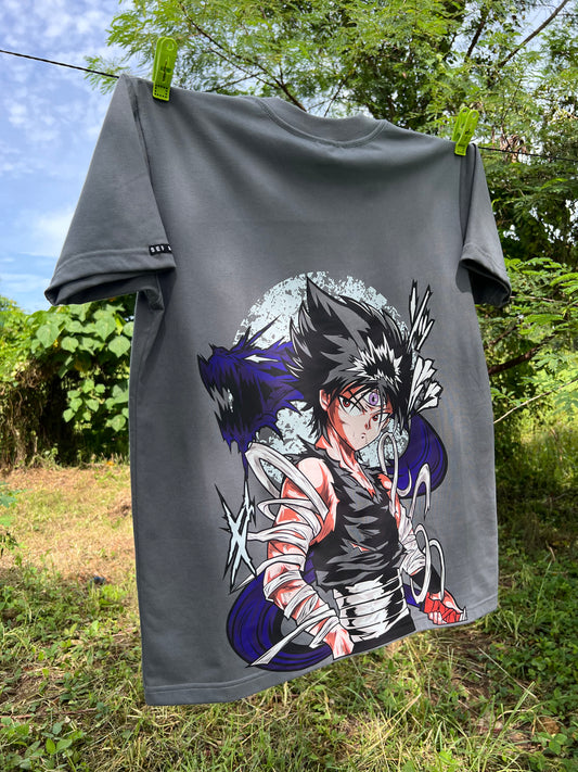 Embroidered and DTF Print Vincent Of Yuyu Hakusho Ghost Fighter T-shirt anime