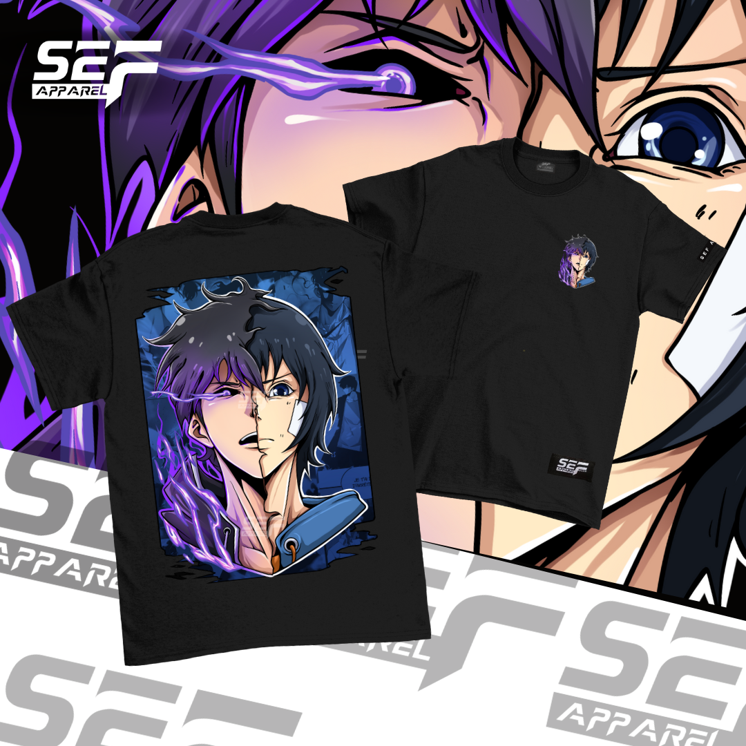 SEF Apparel Anime T-shirt Solo Leveling Half Face