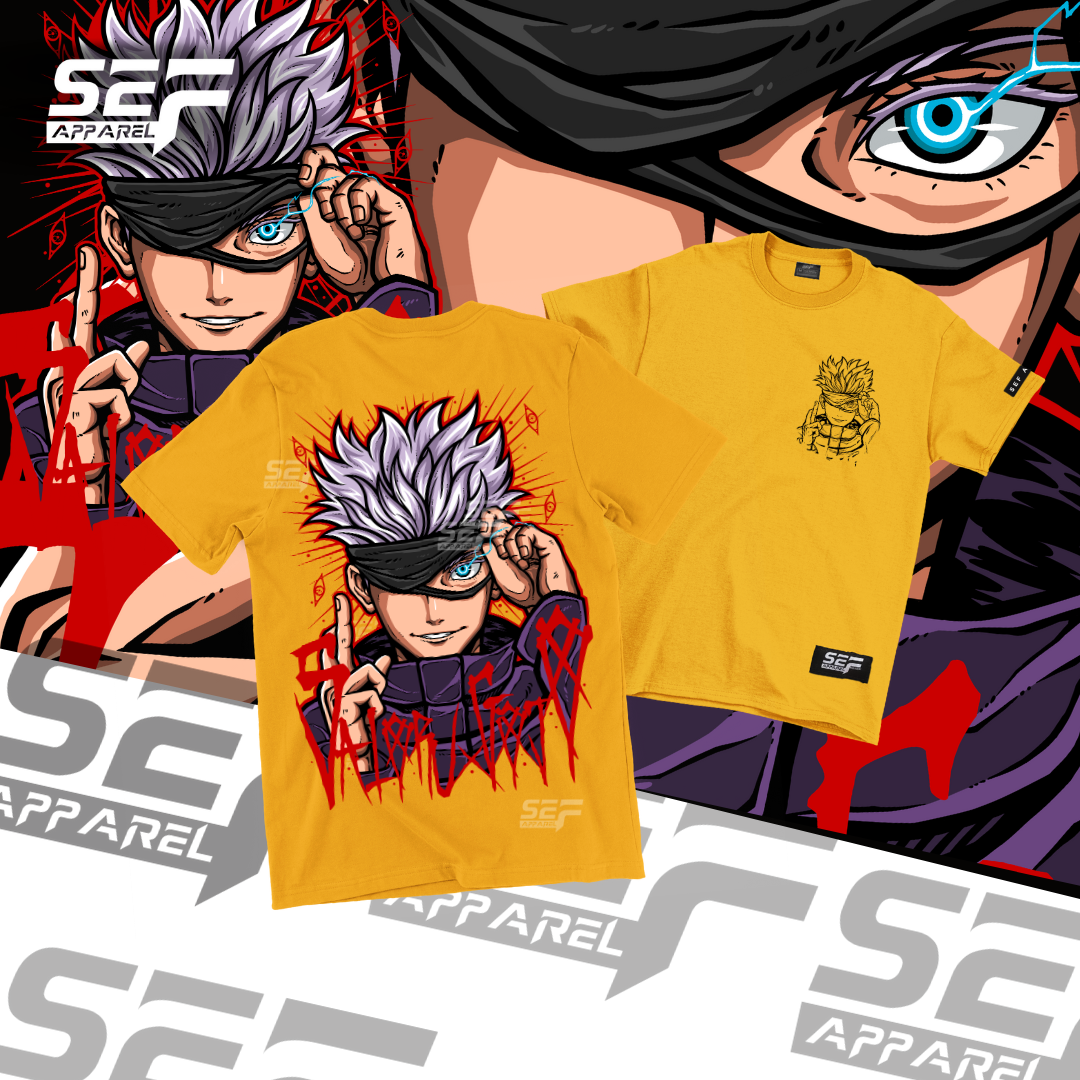 SEF Apparel Anime Gojo Saturo T-shirt