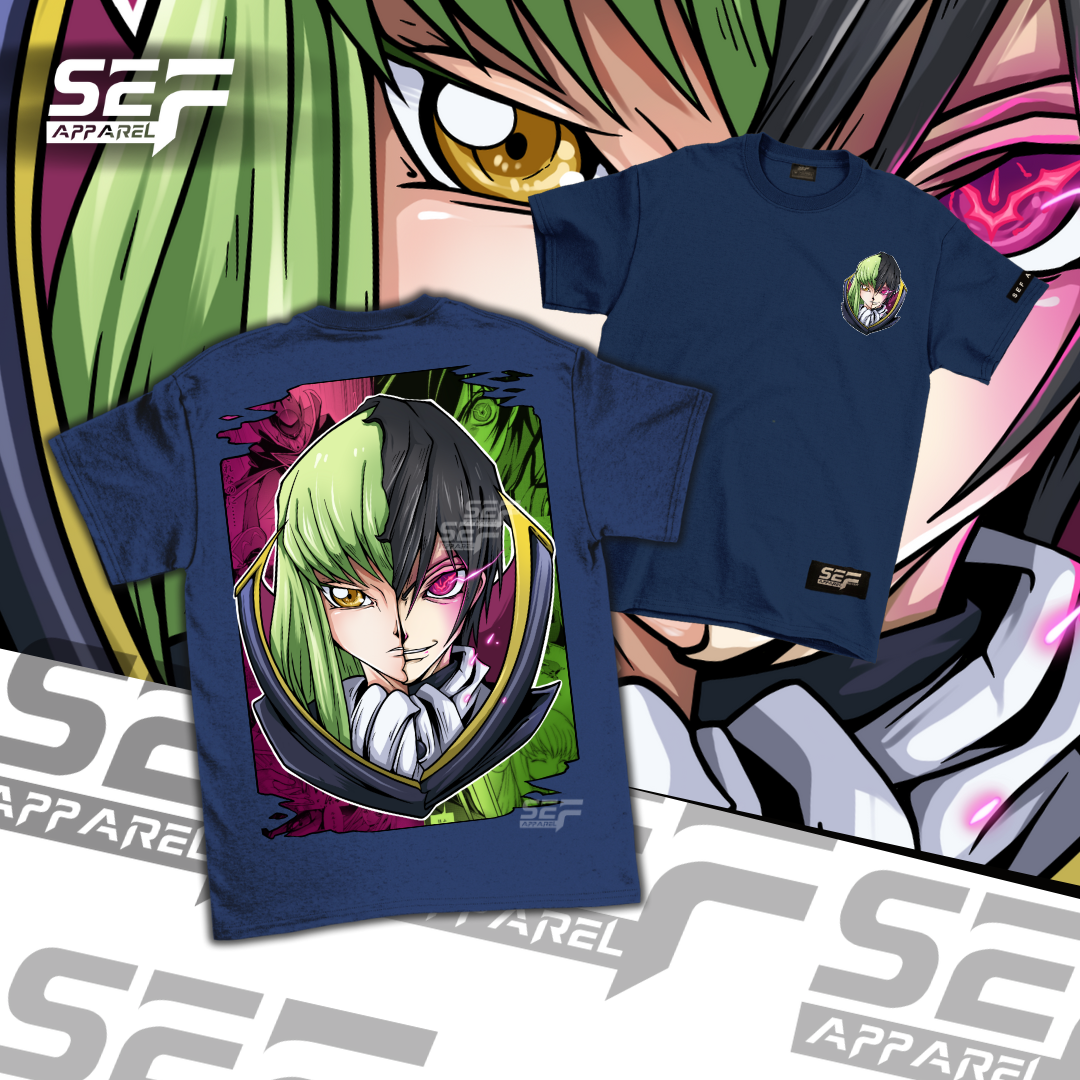 SEF Apparel Anime T-shirt Code Geas Lelouch X CC