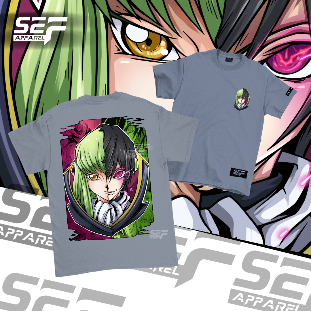 SEF Apparel Anime T-shirt Code Geas Lelouch X CC