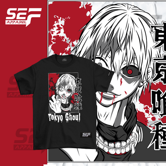 SEF Apparel Anime FRONT PRINT Gon, Sukuna, Sabo and Kaneki Tokyo Ghoul One Piece