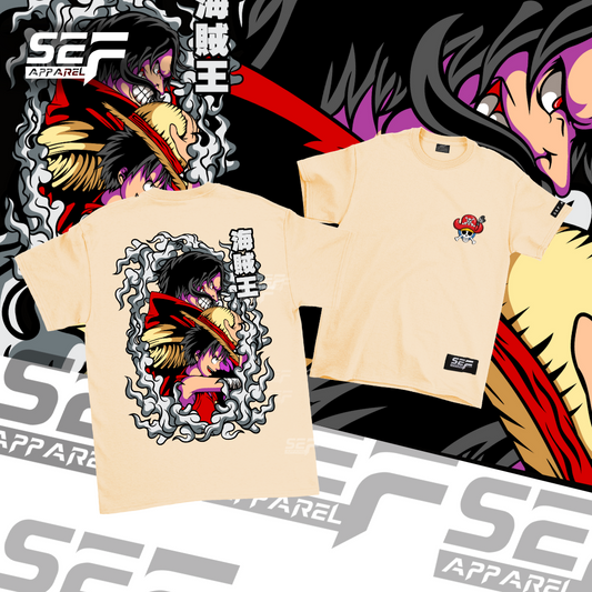 SEF Apparel Anime T-shirt Luffy x Gol D Roger