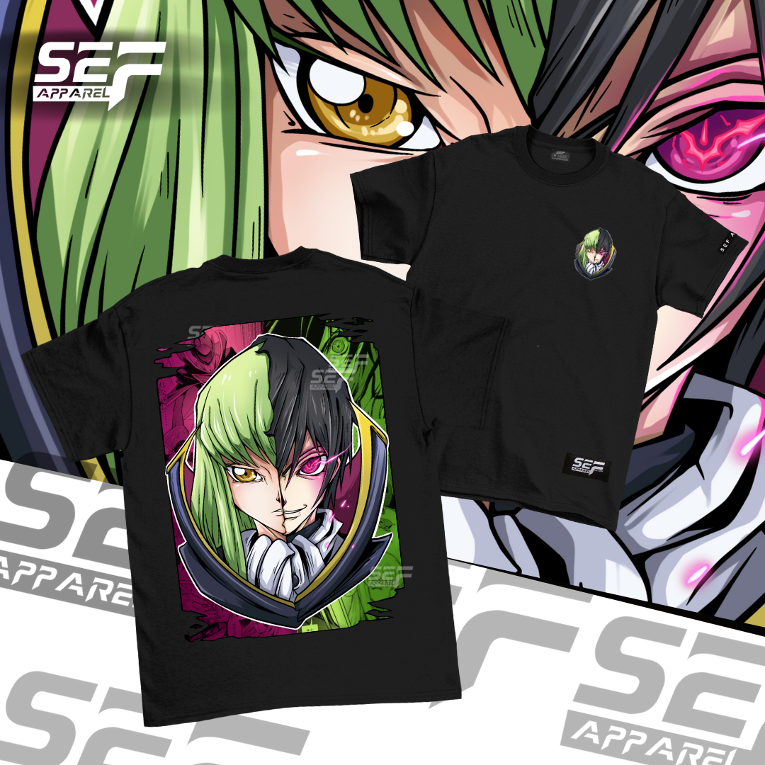 SEF Apparel Anime T-shirt Code Geas Lelouch X CC