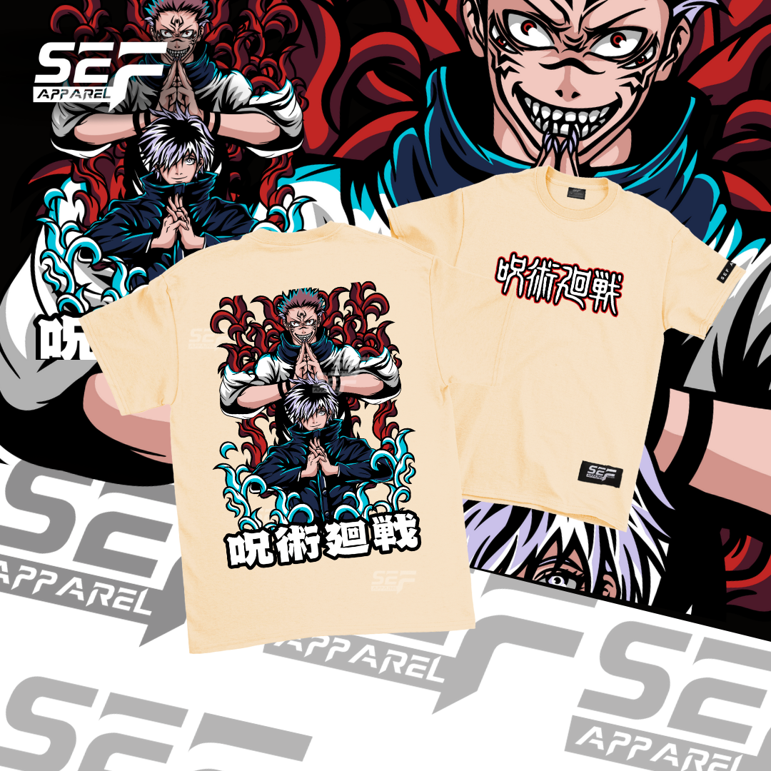 SEF Apparel Anime T-shirt Gojo and Sukuna