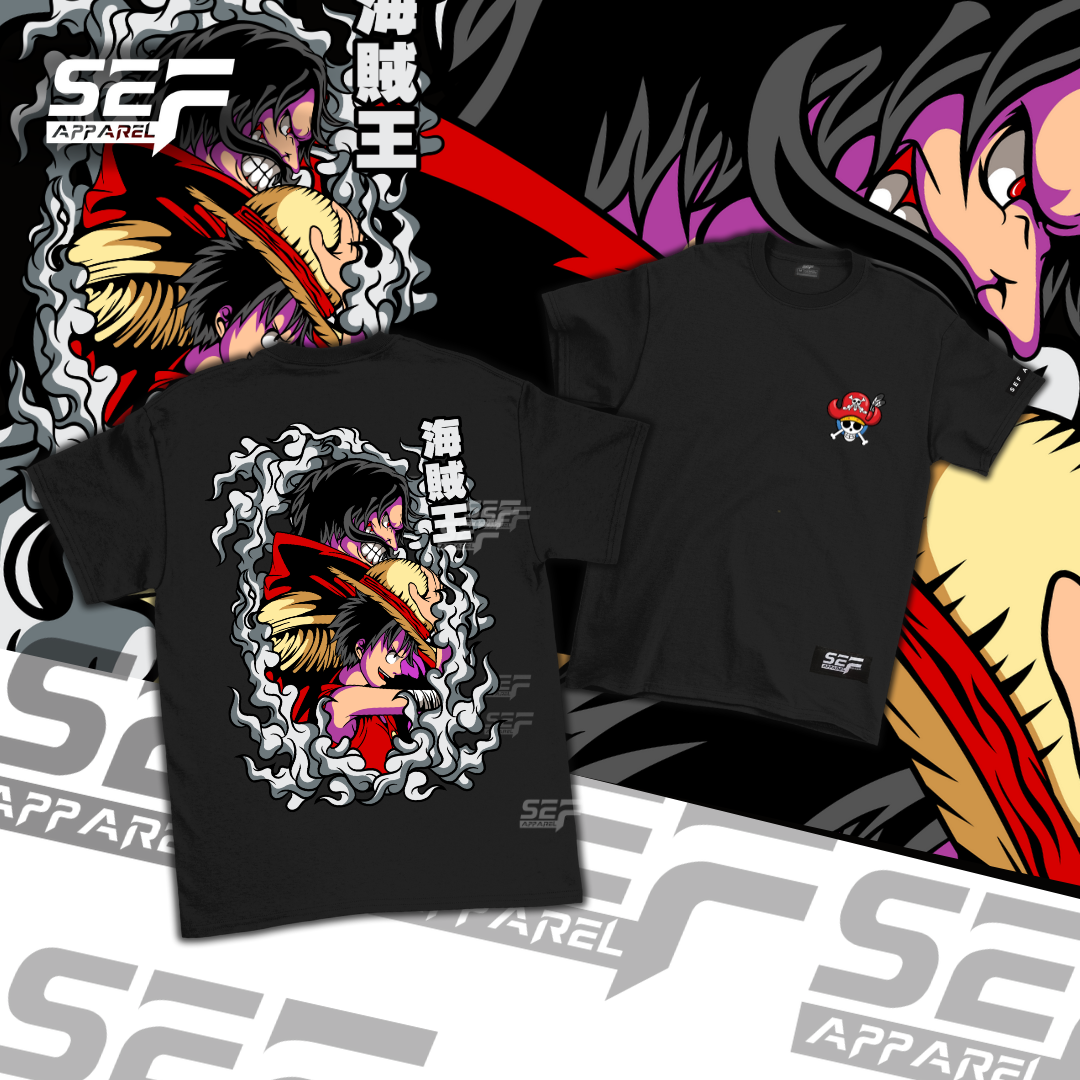 SEF Apparel Anime T-shirt Luffy x Gol D Roger