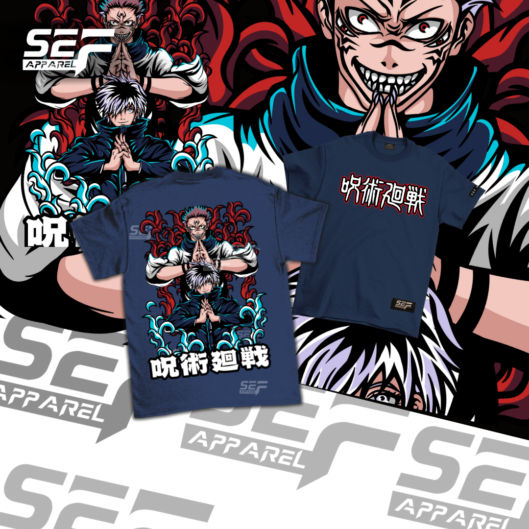 SEF Apparel Anime T-shirt Gojo and Sukuna