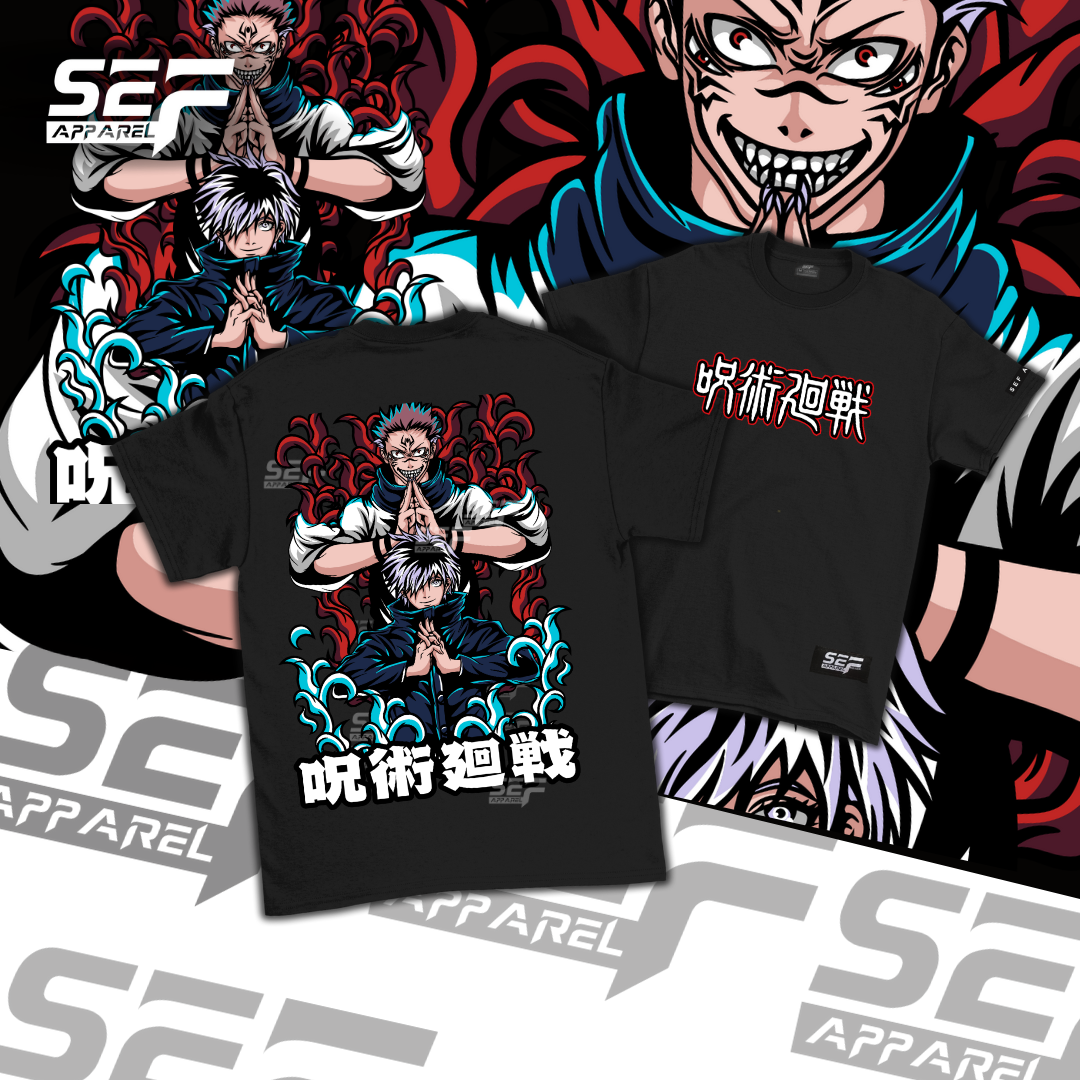 SEF Apparel Anime T-shirt Gojo and Sukuna