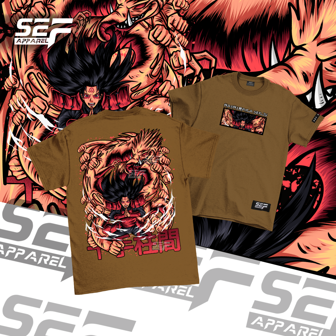 SEF Apparel Anime T-shirt Hashirama Senju 1st Hokage Naruto