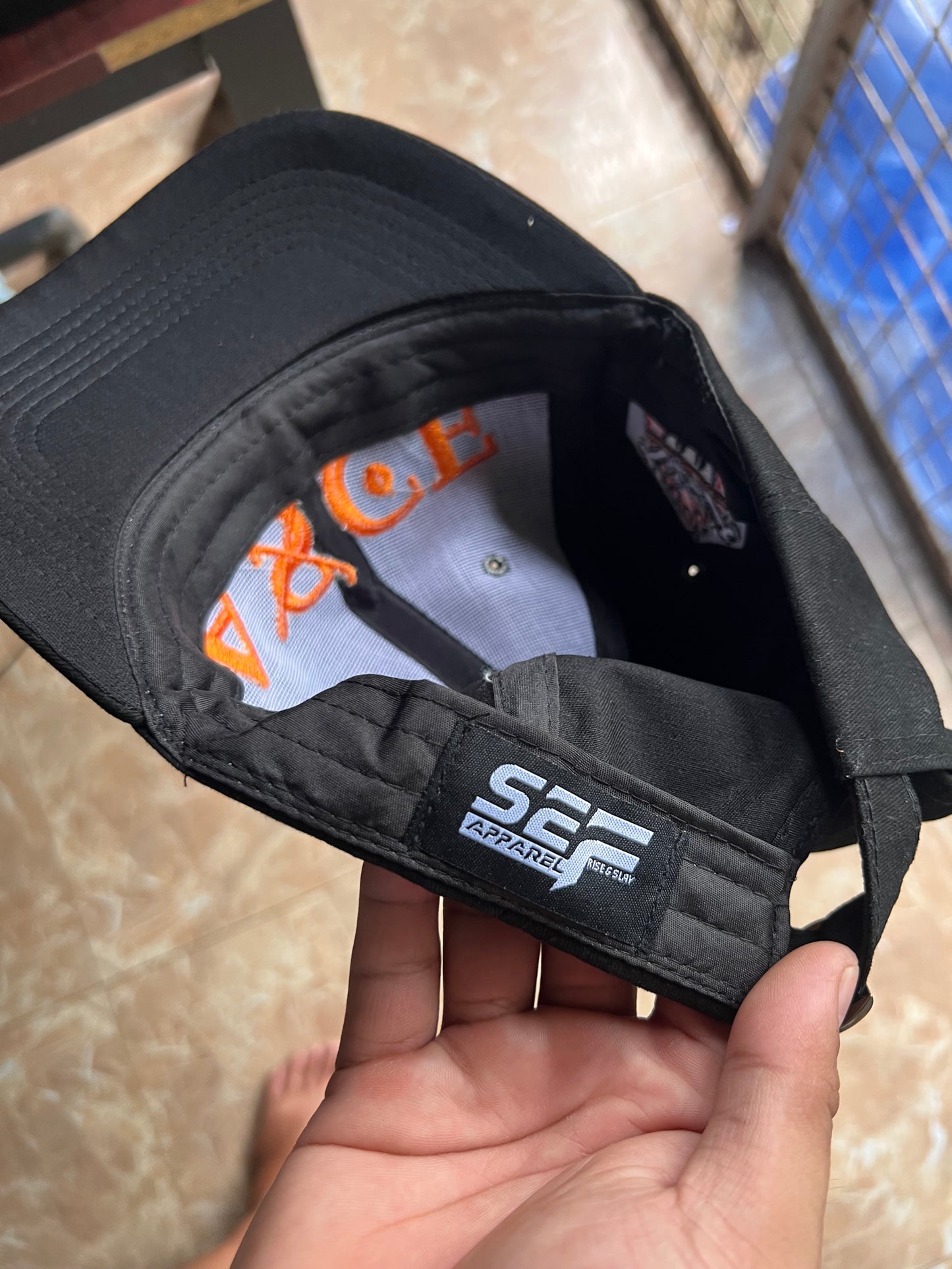 SEF APPAREL Embroidered Cap Luffy and Ace Buckle type.