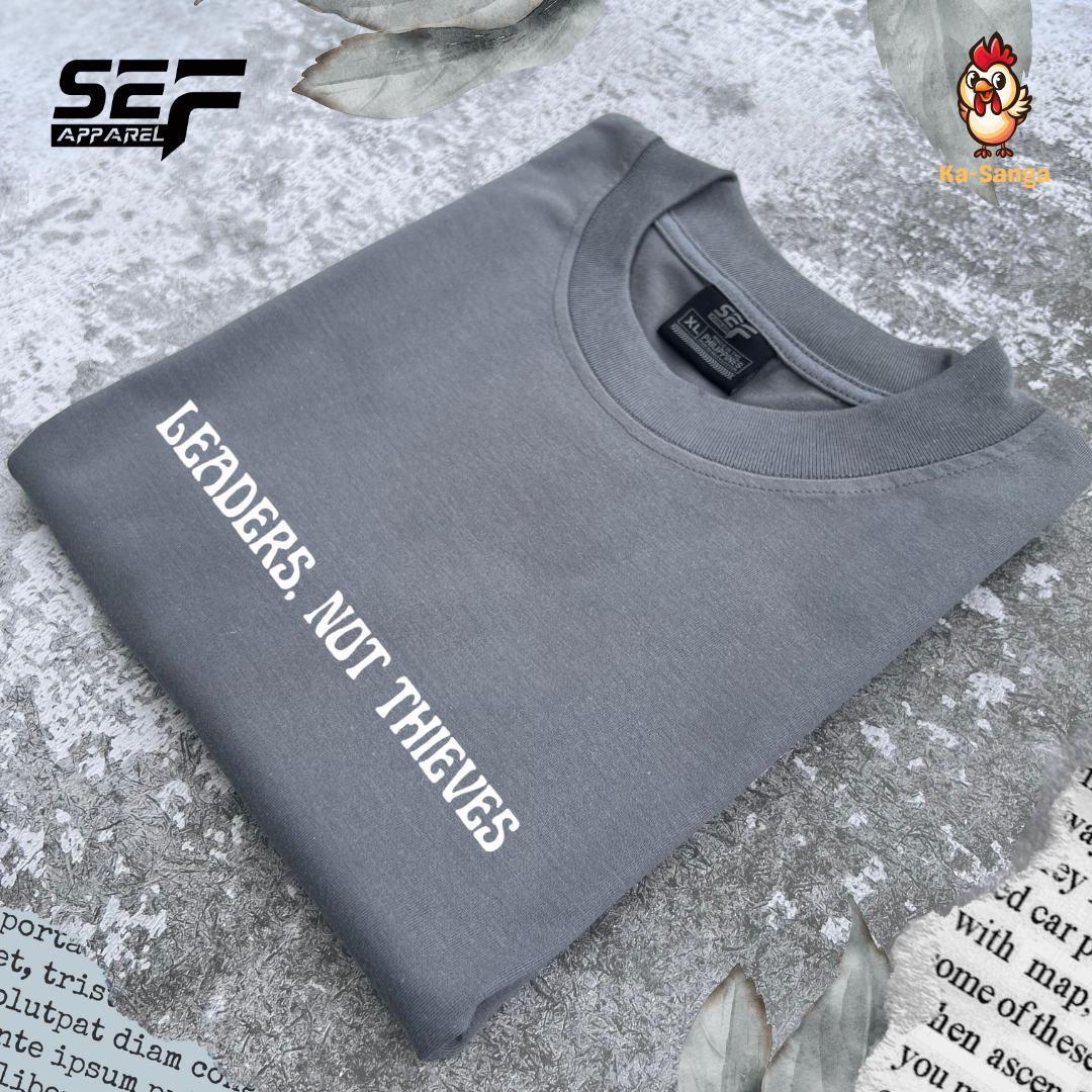 SEF Apparel LEADERS NOT THIEVES Minimalist T-shirt