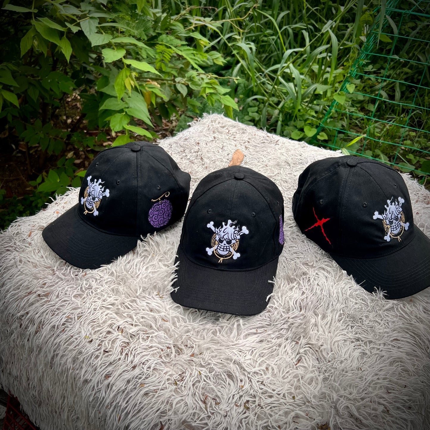 SEF APPAREL Embroidered Cap Luffy and Ace Buckle type.