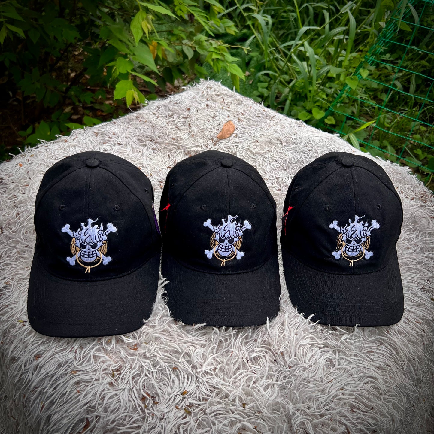 SEF APPAREL Embroidered Cap Luffy and Ace Buckle type.