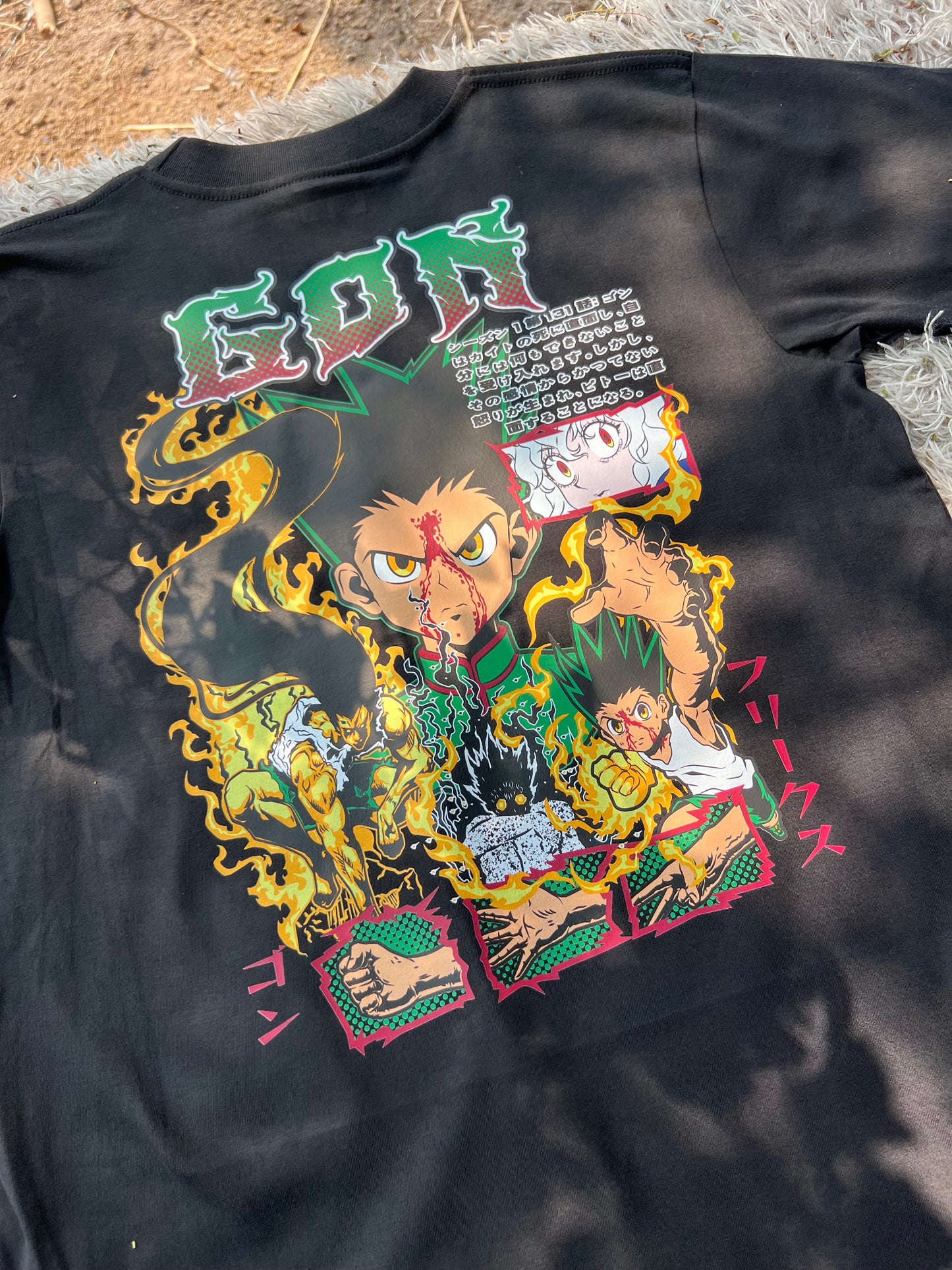 Embroidered Gon Of Hunter x Hunter T-shirt