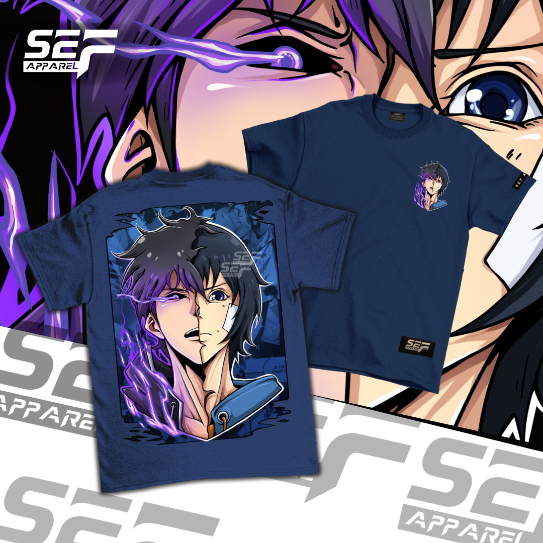 SEF Apparel Anime T-shirt Solo Leveling Half Face