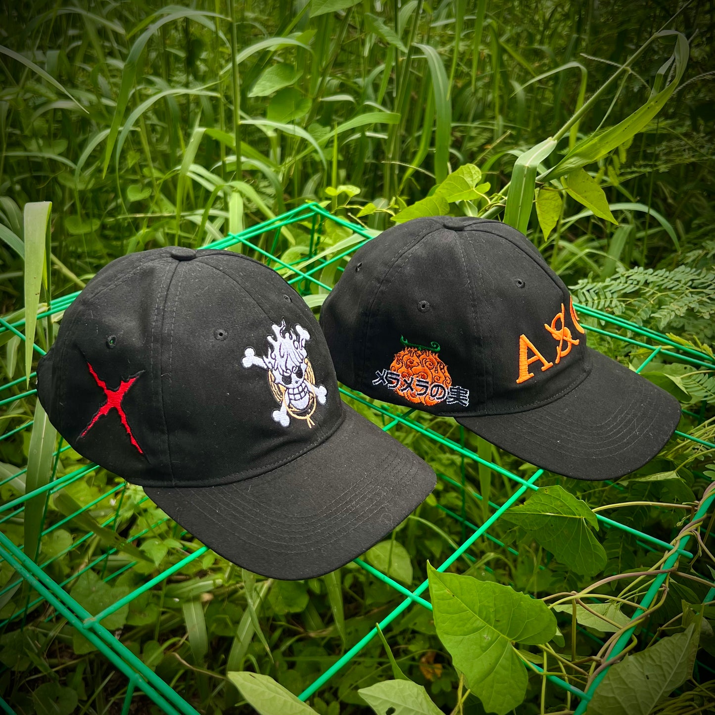 SEF APPAREL Embroidered Cap Luffy and Ace Buckle type.