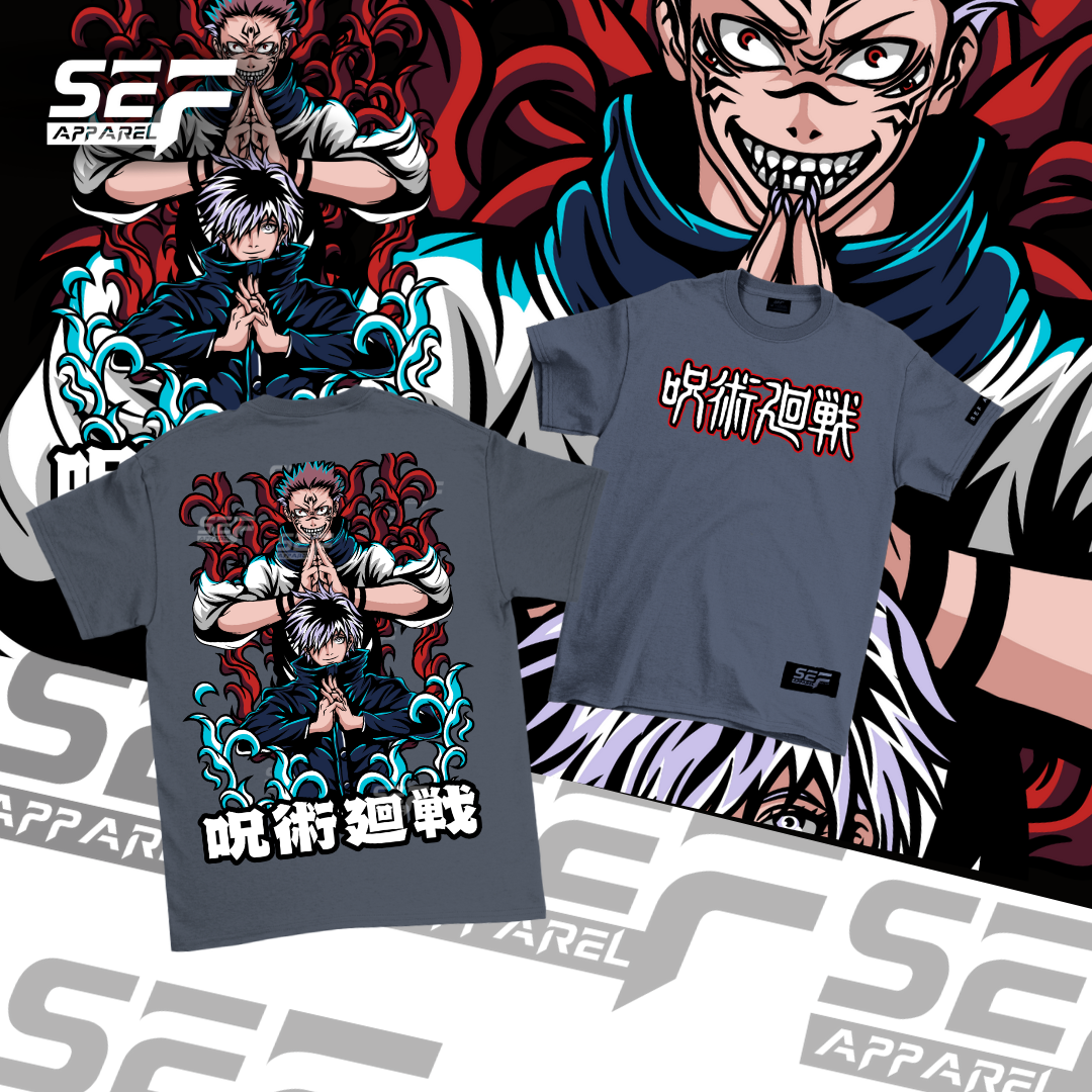 SEF Apparel Anime T-shirt Gojo and Sukuna