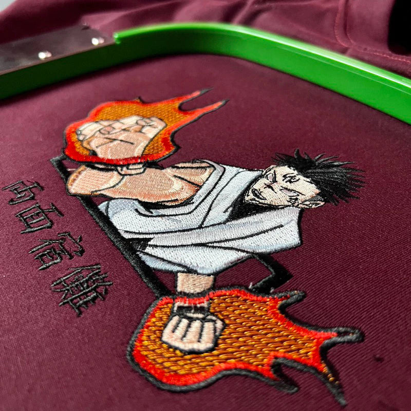 EMBROIDERED T-SHIRT Jujutsu Kaisen SUKUNA jjk Anime