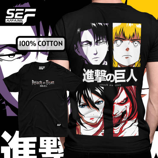 SEF Apparel Anime Series Attack On Titan T-SHIRT