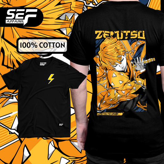 SEF Apparel Anime Series T-shirt Zenitsu