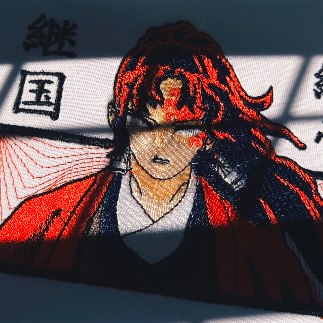 Embroidered Print Anime Demon Slayer Yoriichi