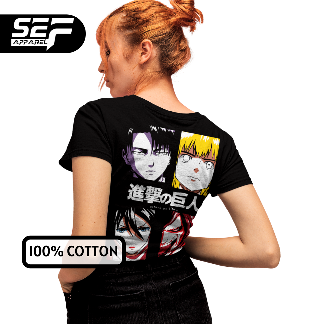 SEF Apparel Anime Series Attack On Titan T-SHIRT