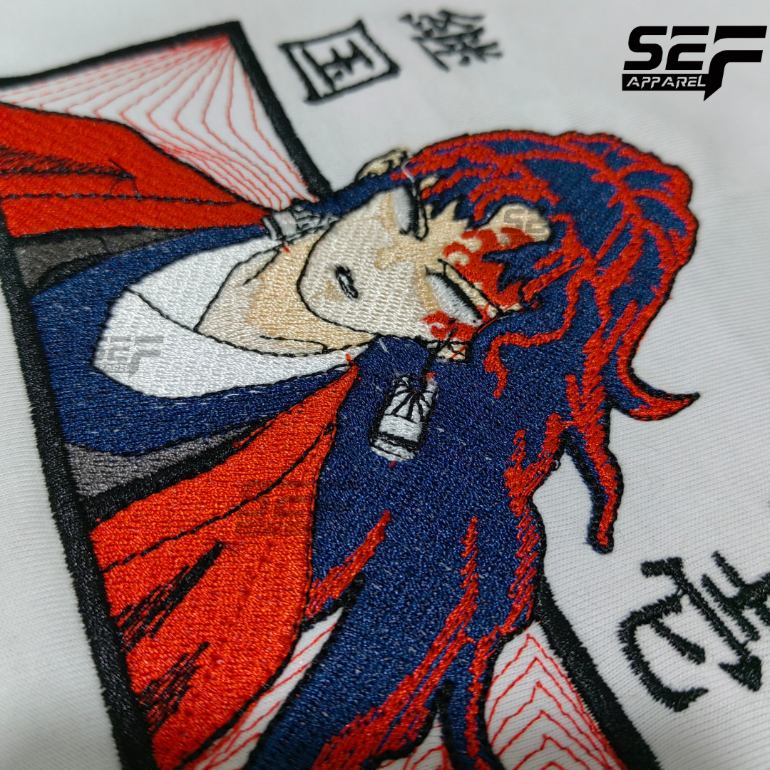 Embroidered Print Anime Demon Slayer Yoriichi