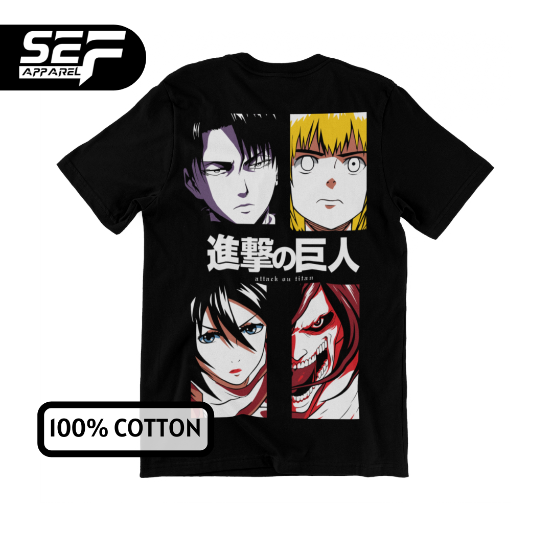 SEF Apparel Anime Series Attack On Titan T-SHIRT