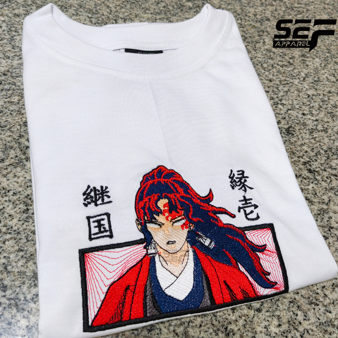 Embroidered Print Anime Demon Slayer Yoriichi