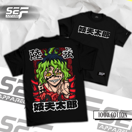 SEF Apparel Anime Demon Slayer Gyutaro 100% Cotton Unisex